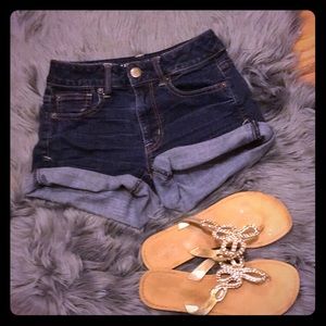 American Eagle high waisted denim shorts